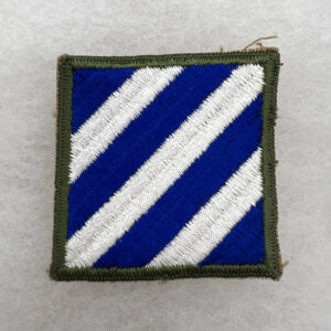 WW2 US Army 3rd Infantry Division Patch Ribbed Weave