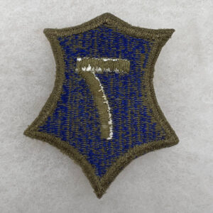 WW2 US Army 7th Corps Patch OD Border Greenback