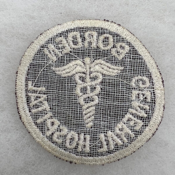 WW2 US Army Borden General Hospital Patch Twill - Image 2