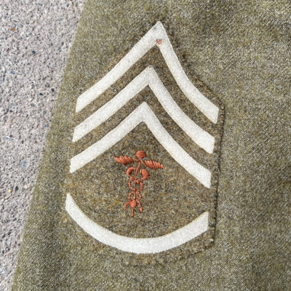 WW1 US Army 2nd Infantry Division Medical Enlisted Uniform Theater Made Patch - Image 2