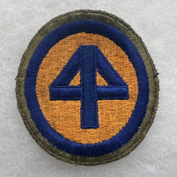 WW2 US Army 44th Infantry Division Patch OD Border Greenback