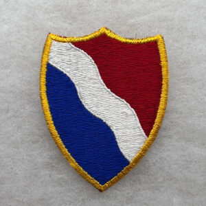 WW2 US Army Southern Defense Command Patch Gold Border Variation