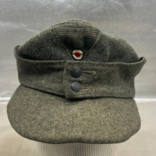 WW2 German Army M-43 Cap Worn Size 56 1944