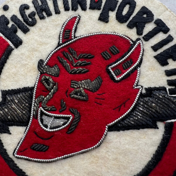 USAF 40th Fighter Interceptor Squadron Patch Japanese Made Bullion - Image 2
