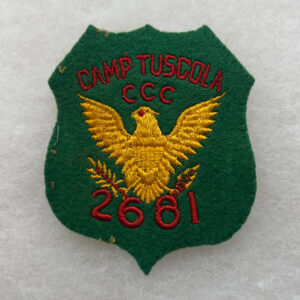 WW2 US Civilian Conservation Corps Camp Tuscola Company 2681 Patch Felt