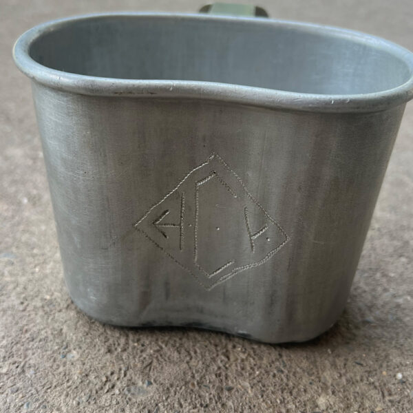 WW1 US Army 115th Infantry 29th Division Field Gear Lot Named Painted Gas Mask Bag Etched Messkit - Image 12