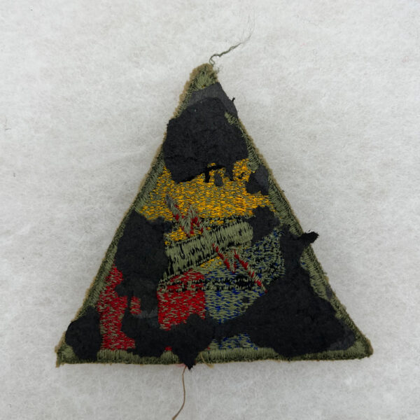 WW2 US Army 778th Tank Battalion Patch Greenback Worn - Image 2