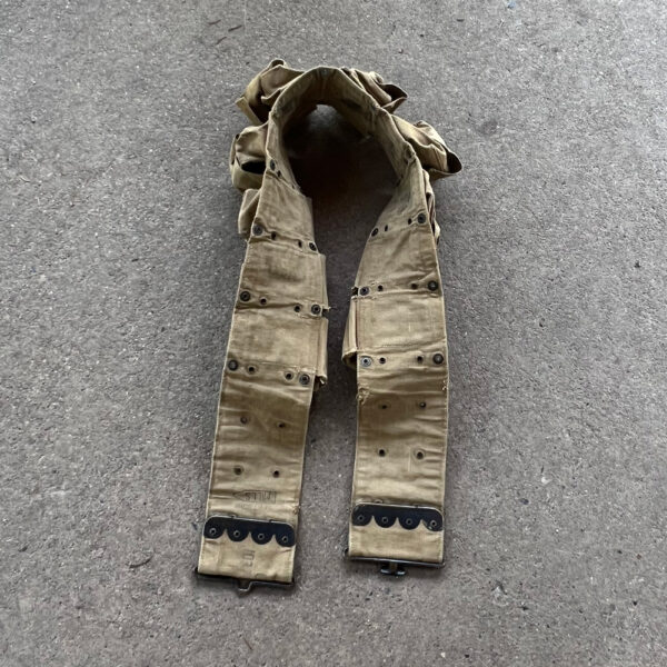WW1 US Army Medical Web Belt 1918 Mills Eagle Snap Marked To Cavalry Unit - Image 7