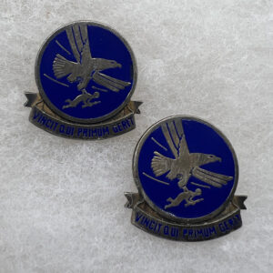 WW2 US Army Air Force Troop Carrier DUI Set Sterling Pinback