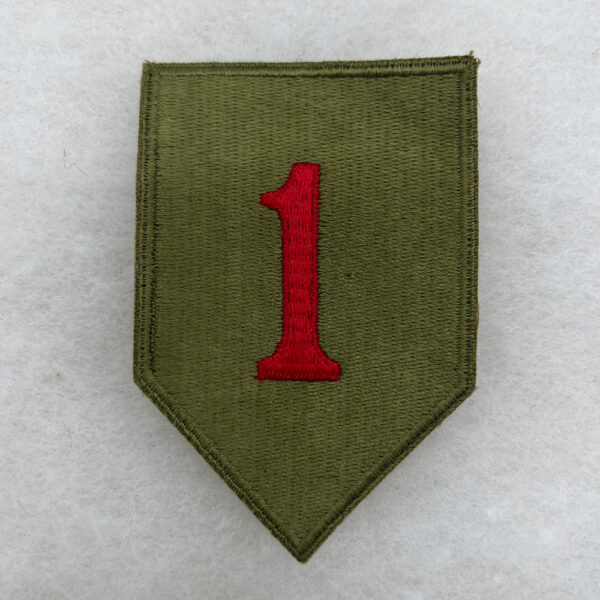 WW2 US Army 1st Division Patch Greenback - Image 2