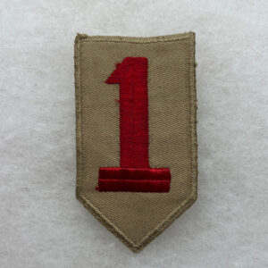 1930s US Army 1st Infantry Division Patch Khaki Twill