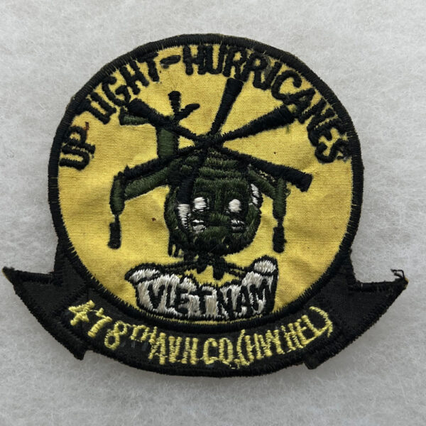US Army 478 Aviation Company Pocket Patch Vietnamese Made