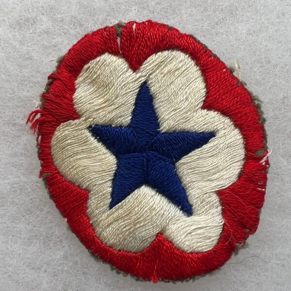 WW2 US Army Service Corps Patch Hand Embroidered Theater Made