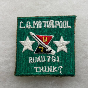 US Army 7th Infantry Division Motor Pool Pocket Patch Theater Made
