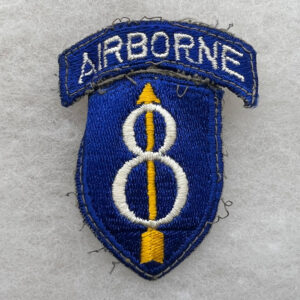 US Army 8th Infantry Division Airborne Patch And Tab Set German Made
