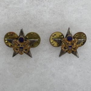 WW2 US Army General Staff Collar Insignia Set Sterling