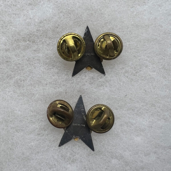 WW2 US Army General Staff Collar Insignia Set Sterling - Image 3
