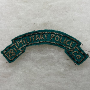 WW2 US Army 281st Military Police Company Scroll Italian Made Bullion