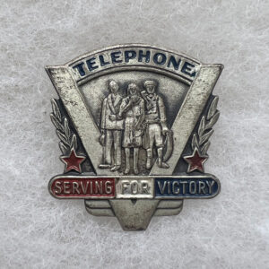 WW2 US Telephone Serving For Victory Pin