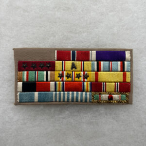 WW2 / Korean War US Navy Ribbon Bar Rack Theater Made
