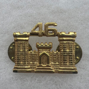 US Army 46th Engineer Officer Collar Insignia