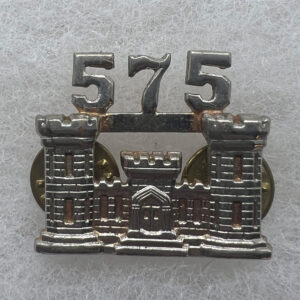 US Army 575th Engineer Officer Collar Insignia Dondero D-2