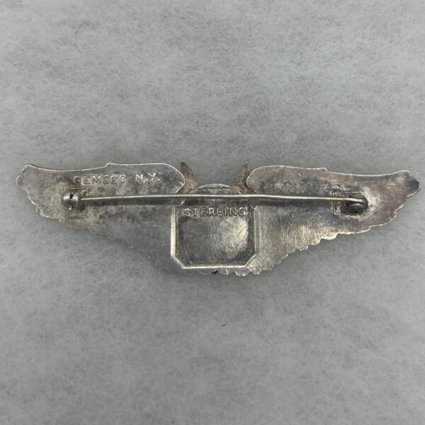 WW2 US Army Air Force Gunner Wing Sterling Gemsco 3 1/8 Inch - Image 3