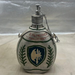 WW2 US Army 65th Infantry Division Souvenir Painted Italian Canteen