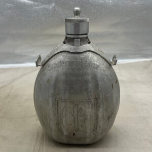 WW2 US Army 65th Infantry Division Etched Souvenir Italian Canteen
