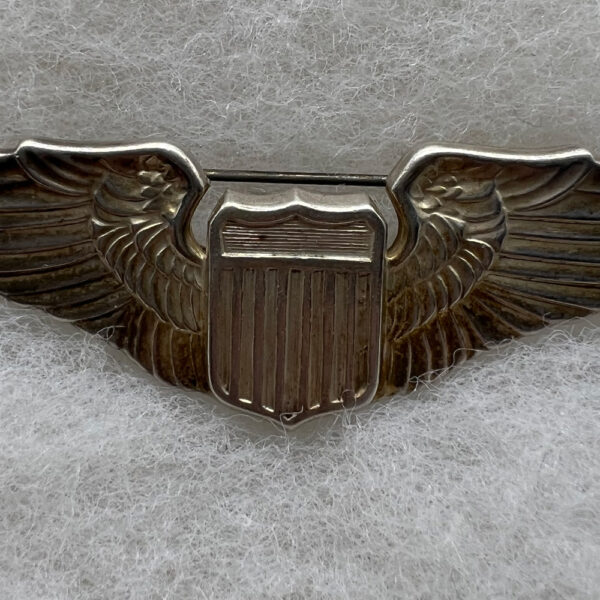 WW2 US Army Air Force Pilot Wing Juarez Sterling 3 Inch Pinback ...