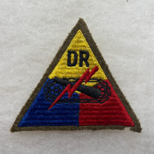 WW2 US Army Armored Demonstration Regiment Patch Embroidered On Wool ID'd