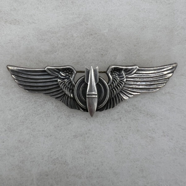 WW2 US Army Air Force Bombardier Wing Juarez Pinback Sterling 3 Inch ...
