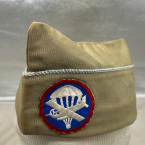1940s US Army Airborne Infantry Enlisted Overseas Cap Khaki Size 7 1/4