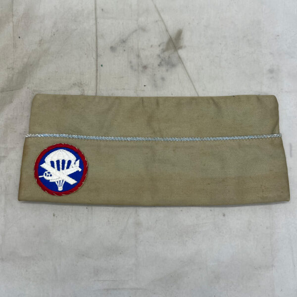 1940s US Army Airborne Infantry Enlisted Overseas Cap Khaki Size 7 1/4 - Image 2
