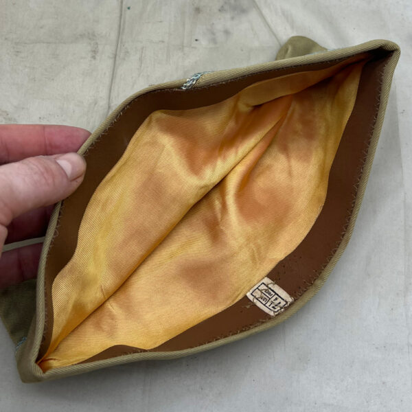 1940s US Army Airborne Infantry Enlisted Overseas Cap Khaki Size 7 1/4 - Image 5