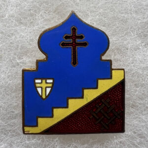 WW2 US Army 6860th Headquarters Detachment Intelligence Assault Force T Force DUI Pinback French Made Rare