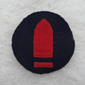 1908 US Army Coast Artillery Gunner 1st Class Chevron Patch