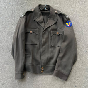 WW2 US Army Air Force Lieutenants Electrically Heated Type F2 Flight Jacket Shell Scarce