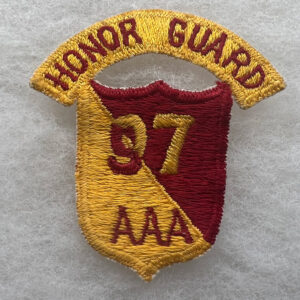 US Army 97th Anti Aircraft Artillery Honor Guard Pocket Patch Japanese Made