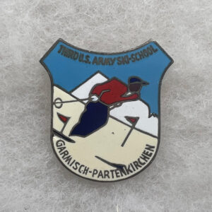 US 3rd Army Ski School Pin German Made