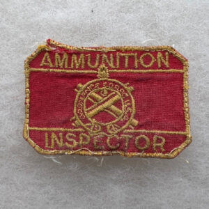 US Ordnance Corps Ammunition Inspector Patch Worn
