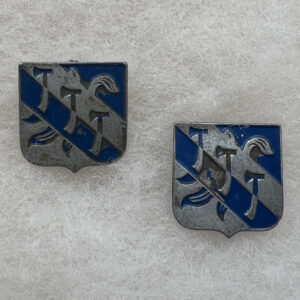 US Army 334th Infantry Regiment DUI Set German Made Pinback Rare