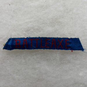 US Army 526th Armored Battle Axe Tab German Made Bevo
