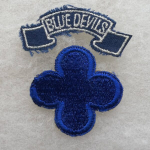 WW2 US Army 88th Infantry Division Blue Devils Patch / Scroll Set