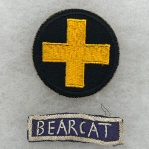 US Army 136th Infantry Regiment 33rd Division Bearcat Tab Japanese Made With Patch