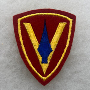WW2 US 5th Marine Division Patch Felt