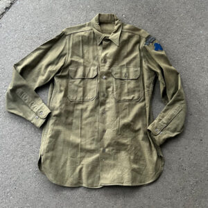 WW2 US Army 88th Infantry Division OD Wool Enlisted Shirt Bullion Scroll