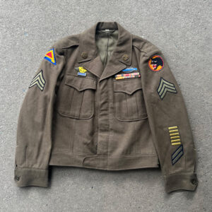 WW2 US Army 66th Infantry Division Ike Jacket ID'd Soldier's Medal Recipient