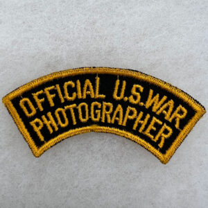 WW2 US Army Official Photographer Tab Twill