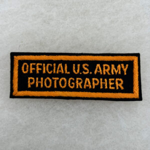 WW2 US Army Official Photographer Tab Felt English Made